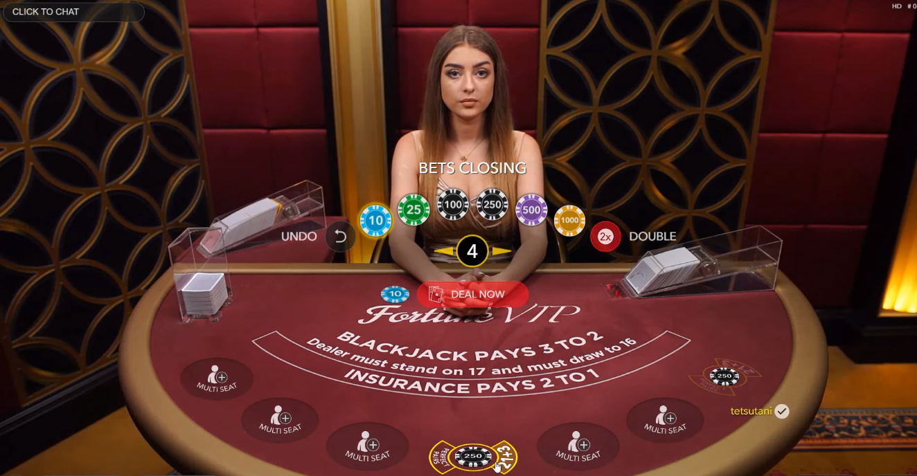 live dealer blackjack